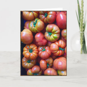 Heirloom tomatoes card