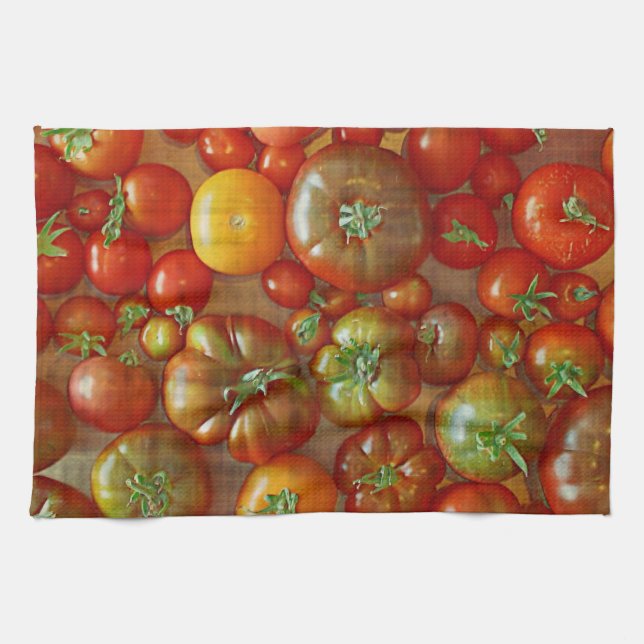 Heirloom Tomatoes Kitchen Towel (Horizontal)