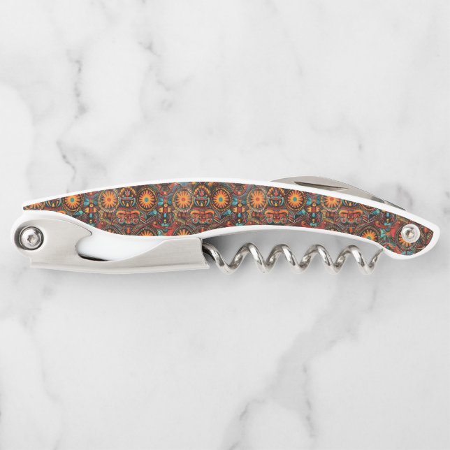 Heirloom White "Timeless Ancestral Imprint" Corksc Corkscrew (Front)