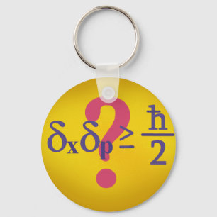 Heisenberg uncertainty principle keychain