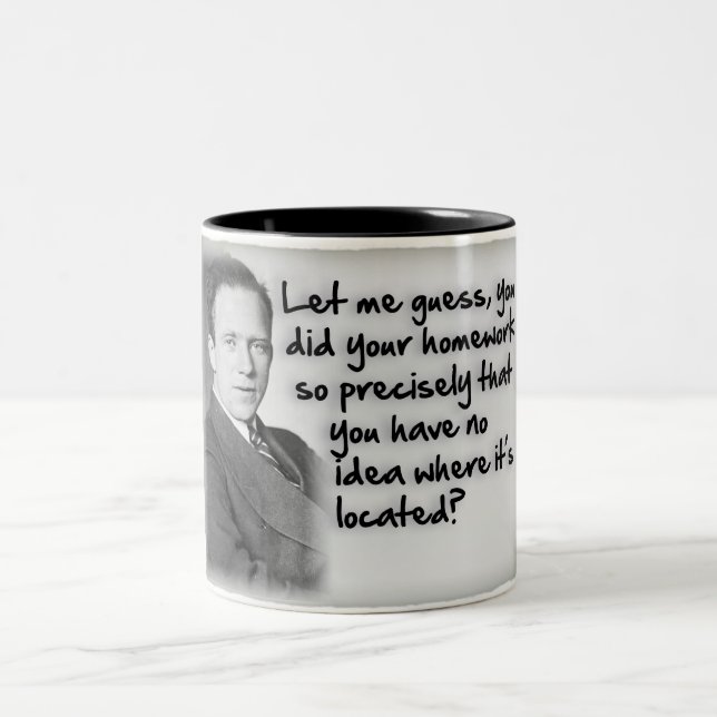 Heisenberg's Homework Uncertainty Two-Tone Coffee Mug (Center)