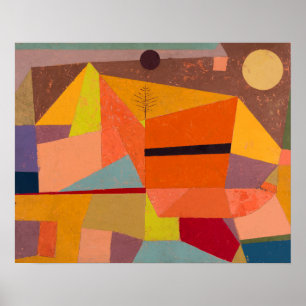 Heitere Gebirgslandschaft by Paul Klee Poster