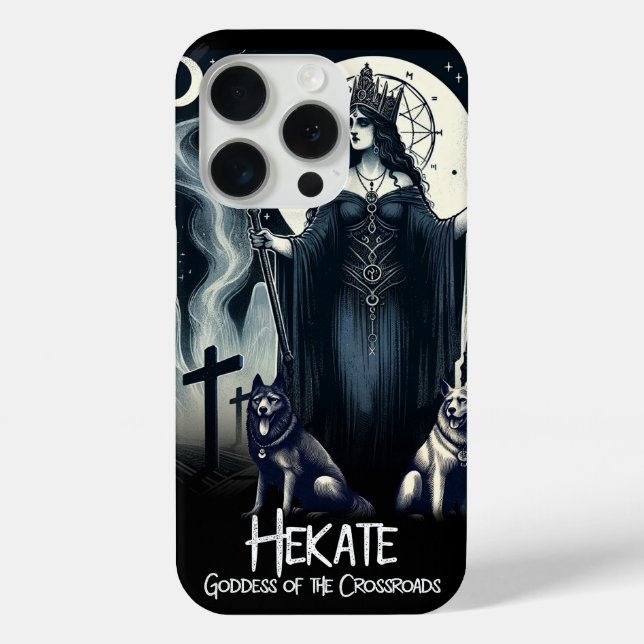Hekate Goddess of the Crossroads Ghostly Spirits Case-Mate iPhone Case (Back)