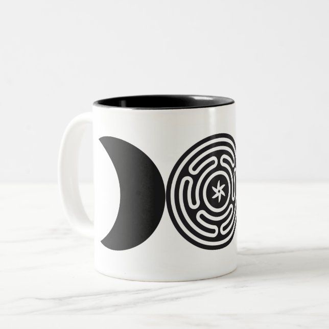 Hekate Witchcraft Two-Tone Coffee Mug (Front Left)
