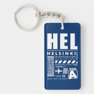 HEL Helsinki Airport Keychain