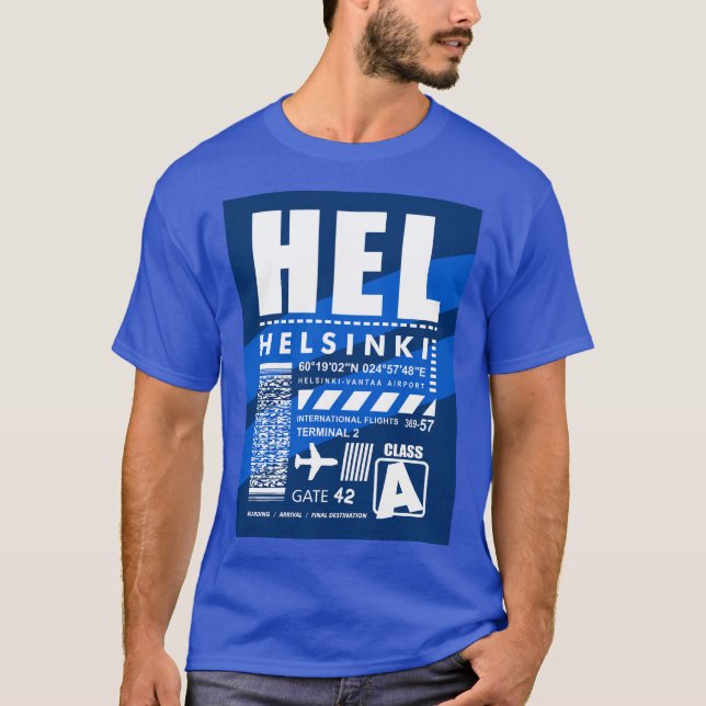 HEL Helsinki Airport T-Shirt (Front)