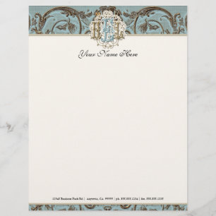 HEL Vintage Parchment Look Letterhead Resume Paper