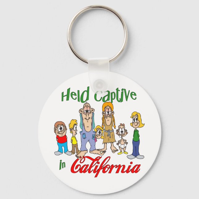 Held Captive in California Keychain (Front)