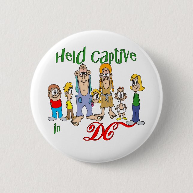 Held Captive in DC 2 Inch Round Button (Front)