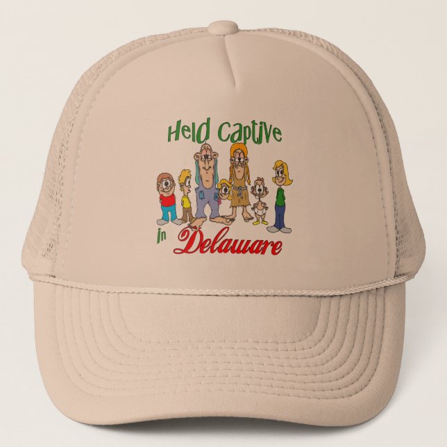 Held Captive in Delaware Trucker Hat (Front)
