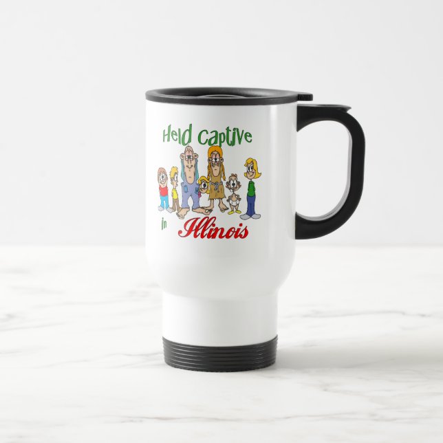 Held Captive in Illinois Travel Mug (Right)