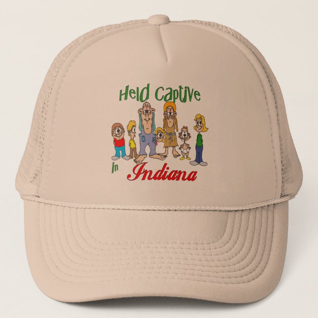 Held Captive in Indiana Trucker Hat (Front)