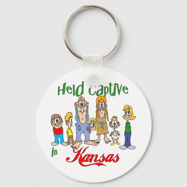 Held Captive in Kansas Keychain (Front)
