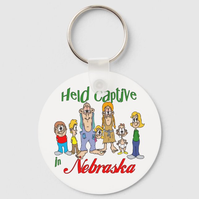 Held Captive in Nebraska Keychain (Front)