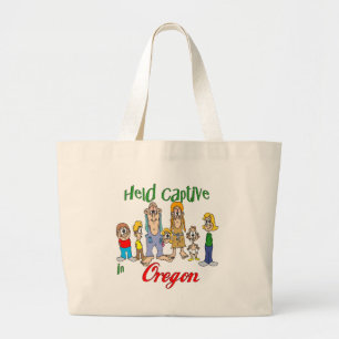 Held Captive in Oregon Large Tote Bag