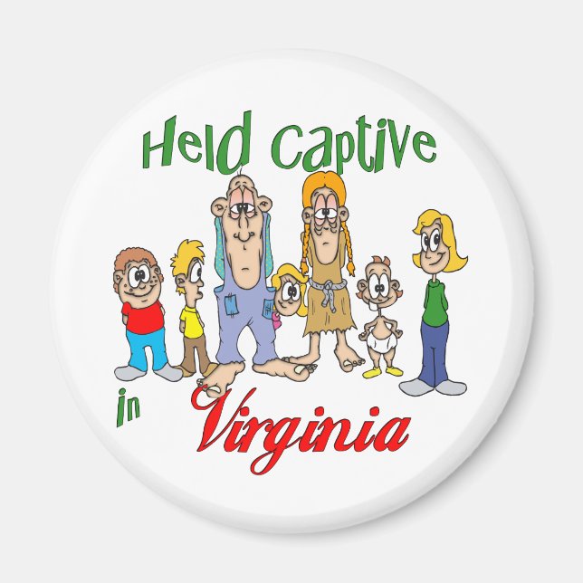 Held Captive in Virginia Magnet (Front)