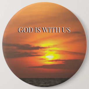Held in His Peace 6 Inch Round Button