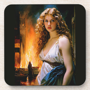 "Helen, A Spartan’s Beauty, Troy’s Fire" Coaster