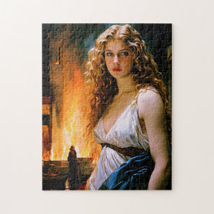 "Helen, A Spartan’s Beauty, Troy’s Fire" Jigsaw Puzzle