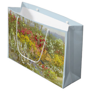 Helen Allingham Vintage A Herbaceous Border Large Gift Bag
