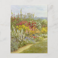 Helen Allingham Vintage A Herbaceous Border