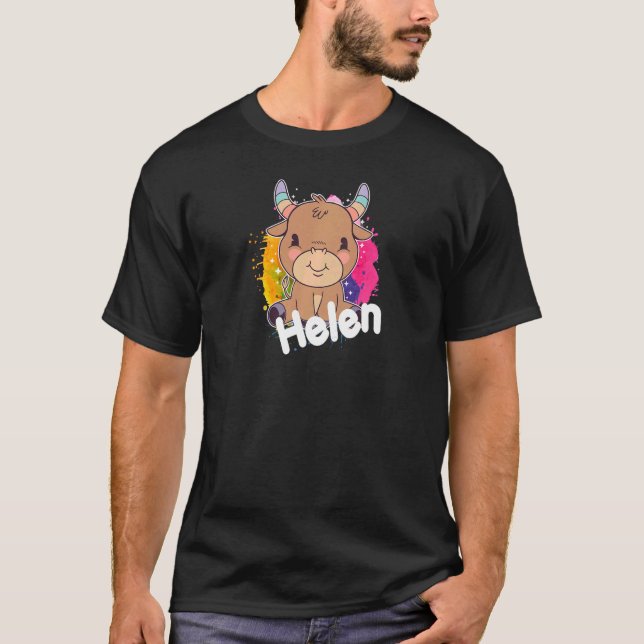 HELEN  Beautiful girl name with adorable little Co T-Shirt (Front)