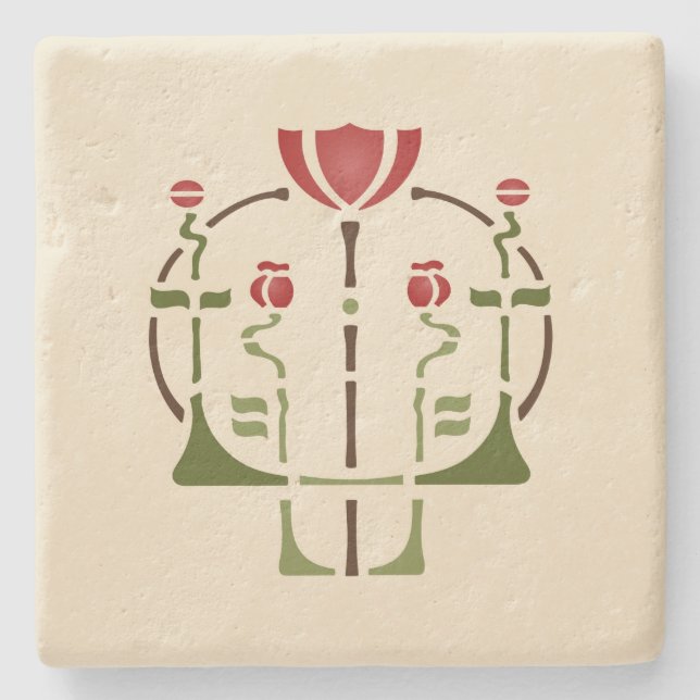 Helen Foster "Poppy" Stone Coaster (Front)