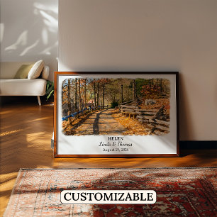 Helen Georgia Poster, Watercolor, Custom Poster