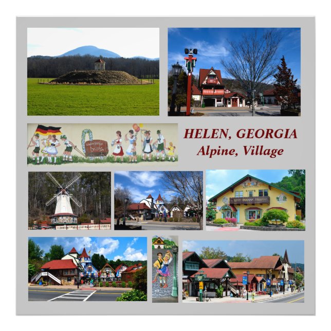 Helen, Géorgie Alpine Village photo print (Devant)