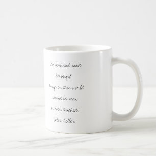 Helen Keller Handwritten Quote Mug