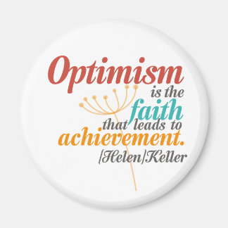 Helen Keller Optimism Quote Magnet