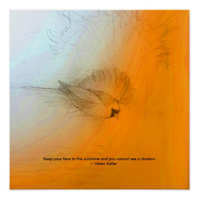 Helen Keller Quote Poster (Front)