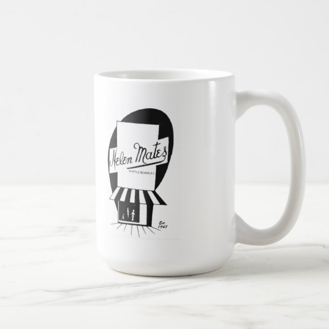 "Helen Mates" Magasin Vintage Logo MUG (Droite)