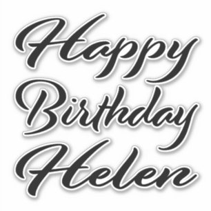Helen Name Vorname black Sticker Geburtstag