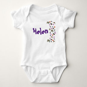 Helen, Name With Australian Wildlife, Baby Bodysuit