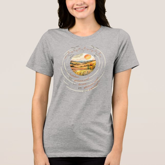 HELEN peptide, Moon 10 w/ custom text, light Tri-Blend Shirt (Front)