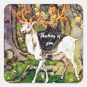 Helen Stratton The Stag Vintage Sticker