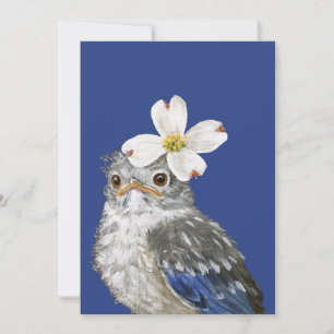 Helen the baby bluebird flat card
