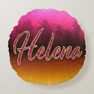 Helena First Name Name golden pink Pillow