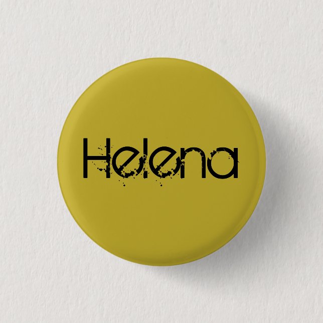Helena from Orphan black name in block letter 1 Inch Round Button (Front)