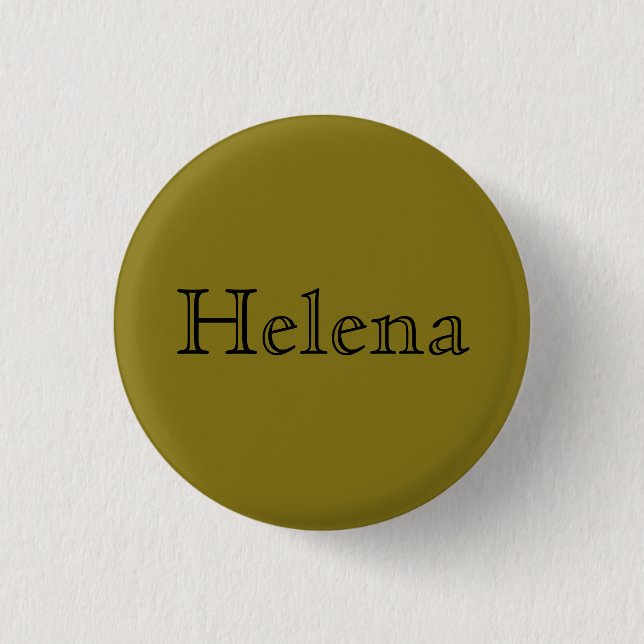 helena from Orphan Black name open font 1 Inch Round Button (Front)