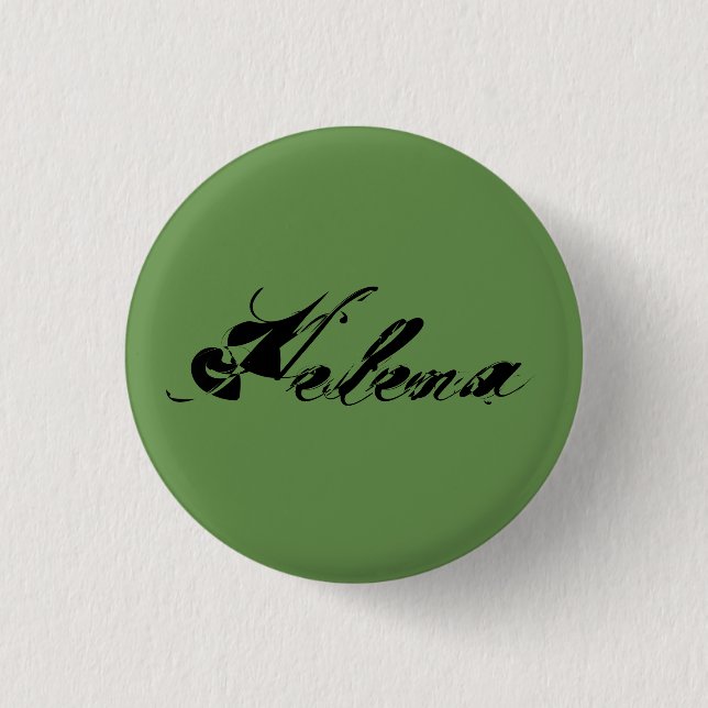 Helena from Orphan black TV show distressed cursiv 1 Inch Round Button (Front)