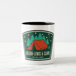 Helena-Lewis and Clark National Forest Camping Two-Tone Coffee Mug