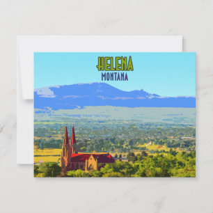 Helena Montana Dormir Montagnes Géantes Carte Plat