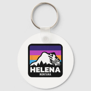 Helena Montana Fishing Skiing Snowboarding Family Keychain