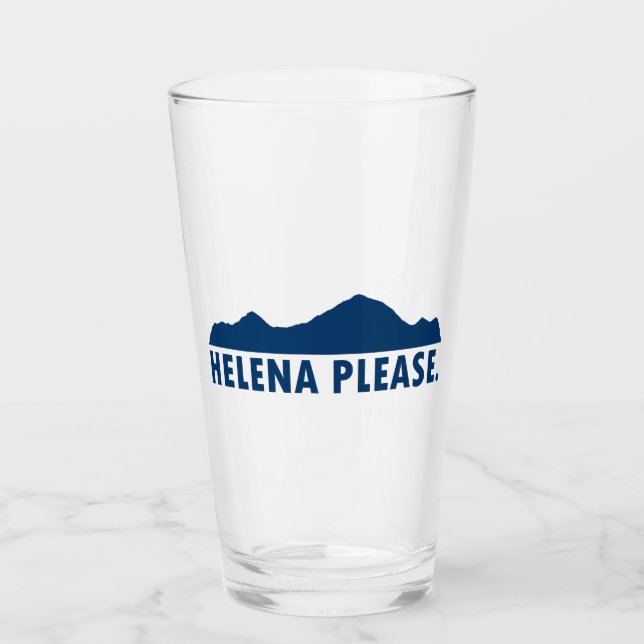 Helena Montana Please Glass (Front)
