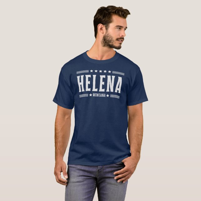 HELENA MONTANA Stars & Stripes T-Shirt (Front Full)