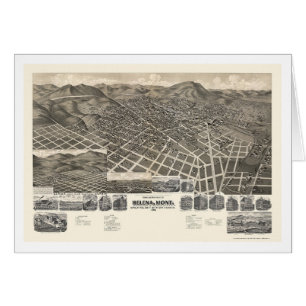 Helena, MT Panoramic Map - 1890
