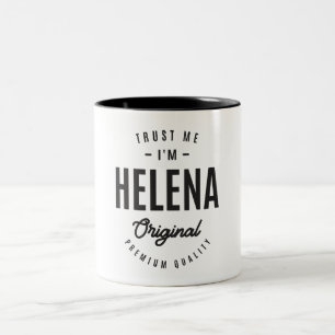Helena Personalized Name  Two-Tone Coffee Mug