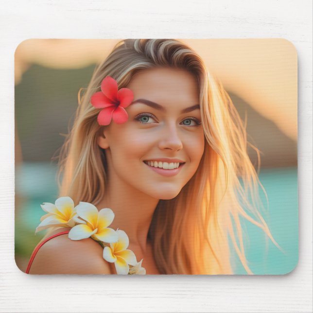 Helena's Paradise: A Coastal Dream Mouse Pad (Front)